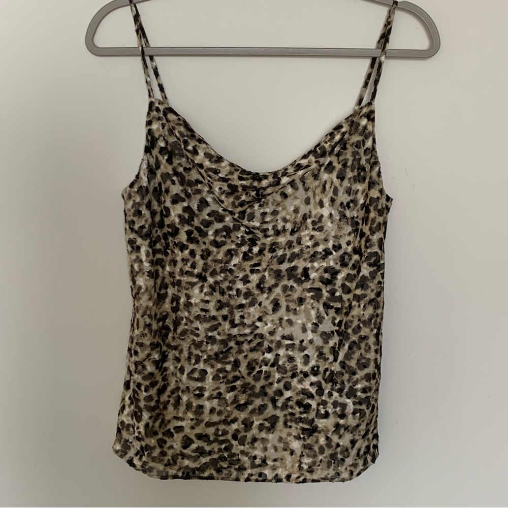 L'AGENCE Kay Burnout Velvet Camisole Tank